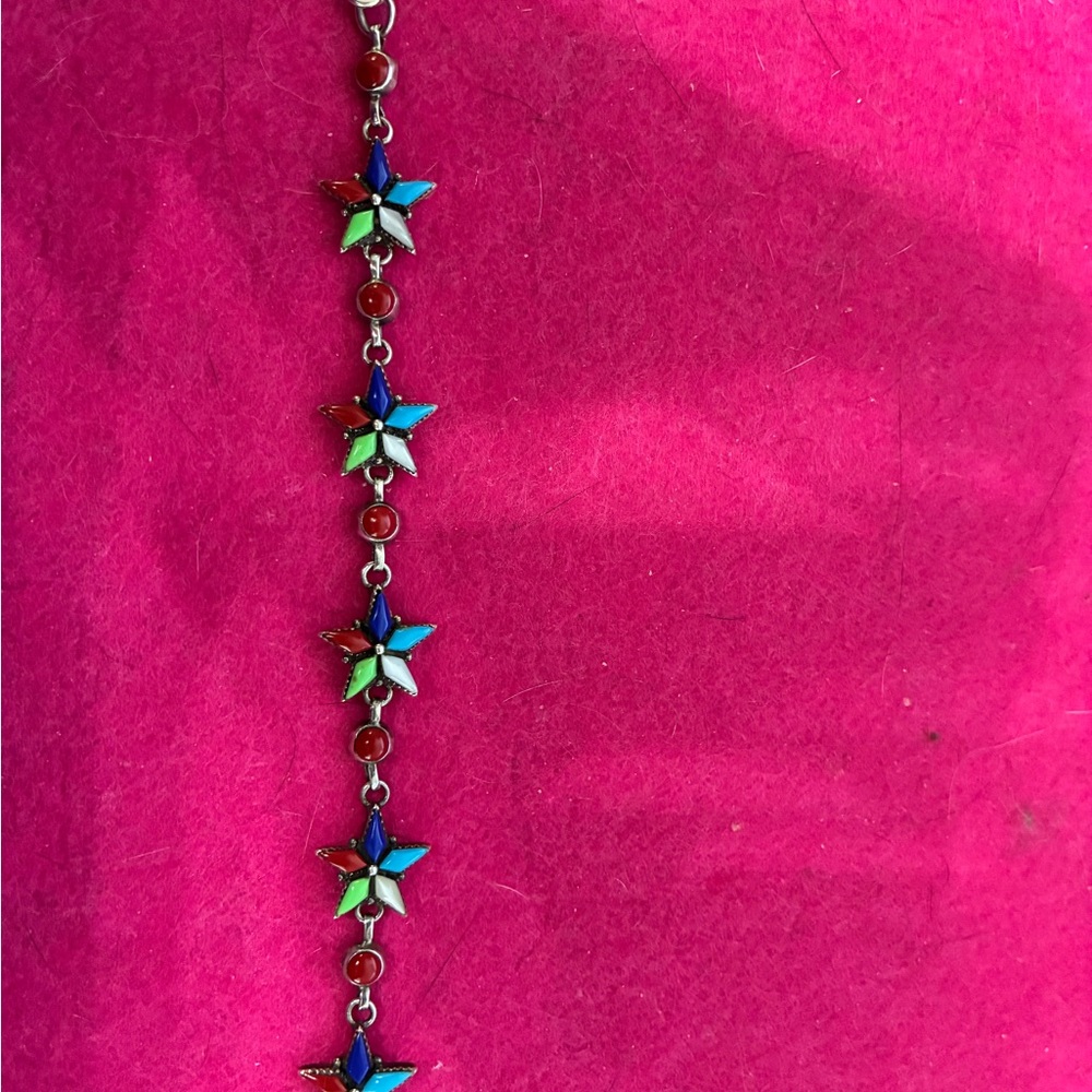 Vtg 935 Multicolor Star Link Bracelet